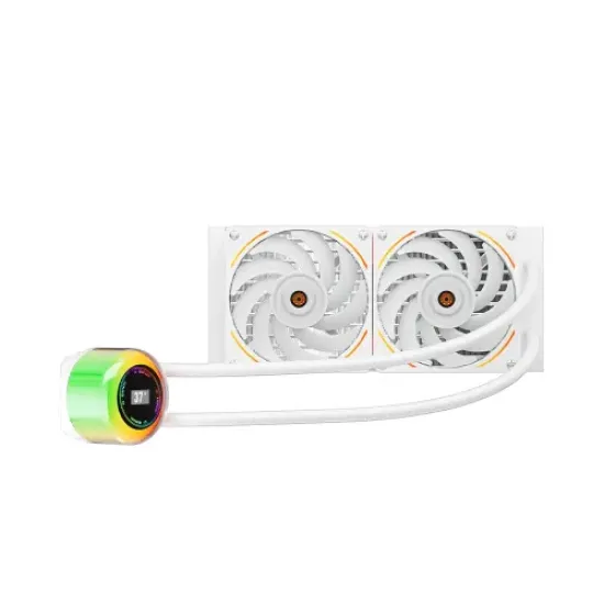 CC 240 best product price in bd 1STPLAYER CC 240 ARGB Liquid CPU Cooler White best product price in bd