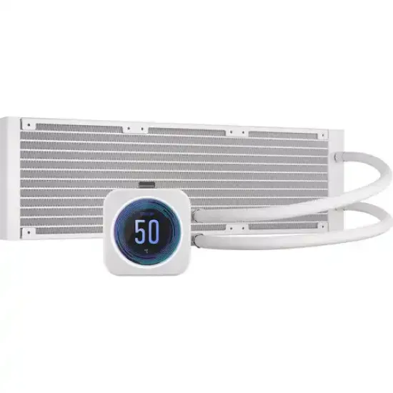 iCUE H150i ELITE LCD XT Display best product price in bd Corsair iCUE H150i ELITE LCD XT Display 360mm Liquid CPU Cooler White best product price in bd