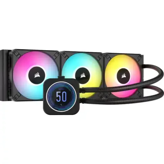 iCUE H150i ELITE LCD XT Display best product price in bd Corsair iCUE H150i ELITE LCD XT Display 360mm Liquid CPU Cooler best product price in bd