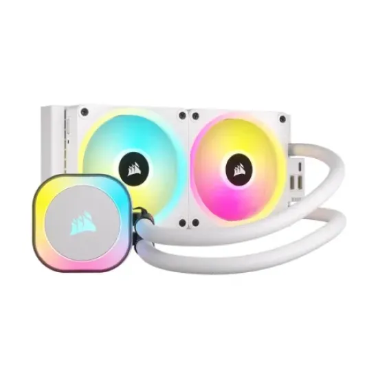 iCUE LINK H100i RGB best product price in bd Corsair iCUE LINK H100i RGB 240mm ALL-IN-ONE Liquid CPU Cooler White best product price in bd