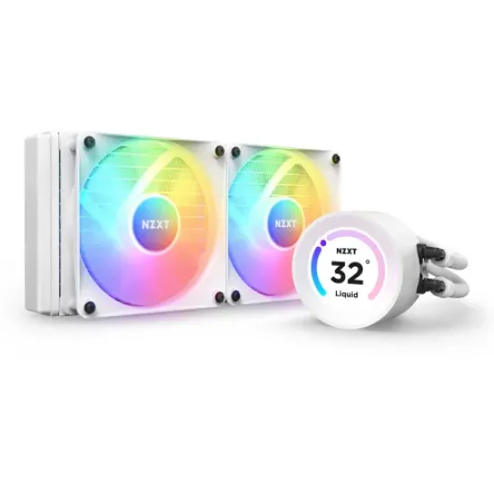 Kraken Elite 240 RGB best product price in bd NZXT Kraken Elite 240 RGB 240mm AIO Liquid CPU Cooler White with LCD Display best product price in bd
