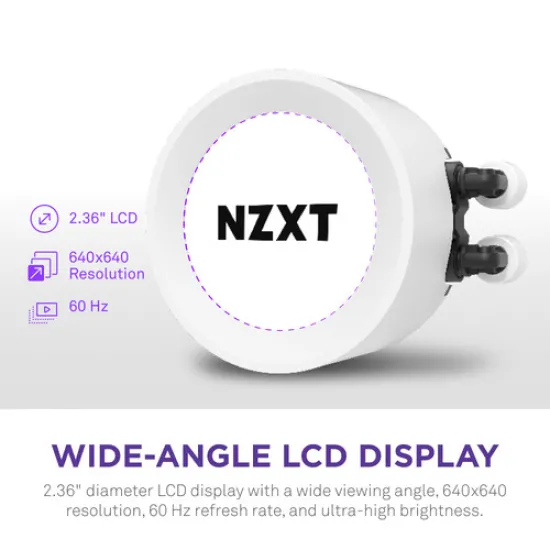 Kraken Elite 240 RGB best product price in bd NZXT Kraken Elite 240 RGB 240mm AIO Liquid CPU Cooler White with LCD Display best product price in bd