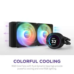 NZXT Kraken Elite 240 RGB 240mm AIO Liquid CPU Cooler with LCD Display