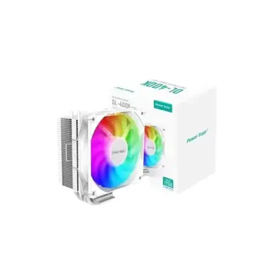 DL-400K best product price in bd Power Train DL-400K RGB CPU Cooler White best product price in bd