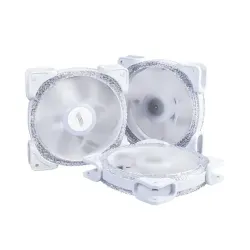 1STPLAYER M1-D ARGB 3 in 1 Combo Casing Fan White with Controller and Hub