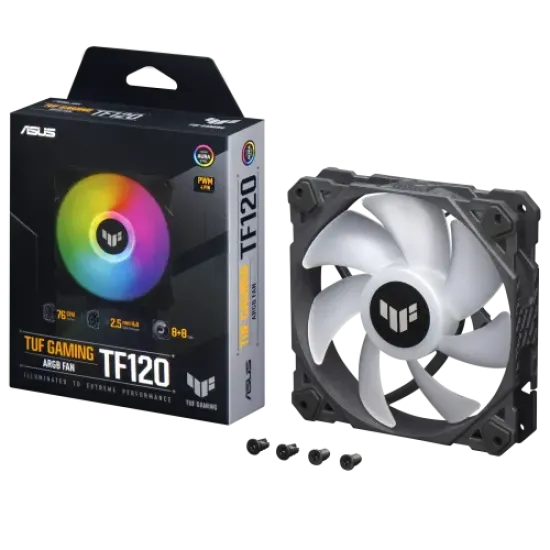 TUF Gaming TF120 ARGB best product price in bd ASUS TUF Gaming TF120 ARGB Casing Fan best product price in bd