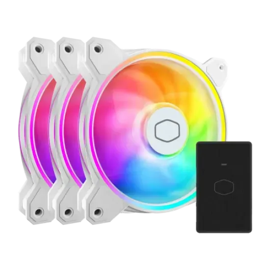 Cooler Master MasterFan MF120 HALO² 3 in 1 Case Fan White best product price in bd