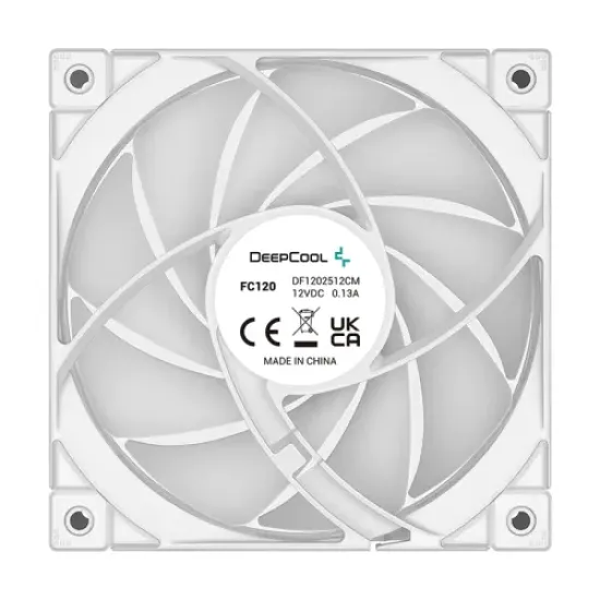 FC120 WHITE 3 IN 1 best product price in bd DeepCool FC120 WHITE 3-in-1 Performance 120mm ARGB PWM Case Fan best product price in bd