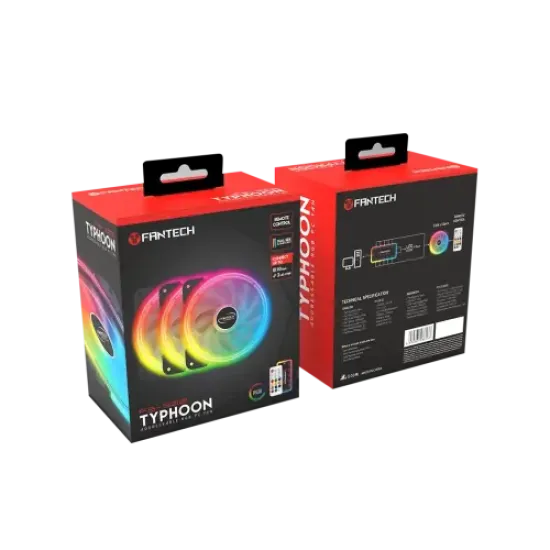 TYPHOON FB302 best product price in bd Fantech TYPHOON FB302 Addressable RGB Case Fan best product price in bd