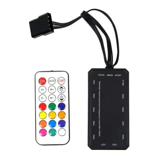 GC-F009 best product price in bd Redragon GC-F009 RGB Casing Cooler Fan Triple Pack with Remote best product price in bd