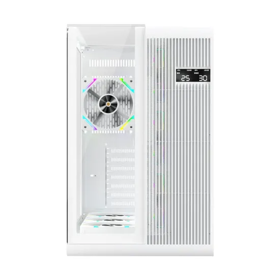1STPLAYER RT7 White Mid Tower ATX Gaming Casing Without Case Fan