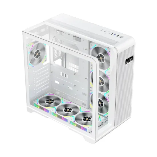 1STPLAYER RT7 White Mid Tower ATX Gaming Casing Without Case Fan