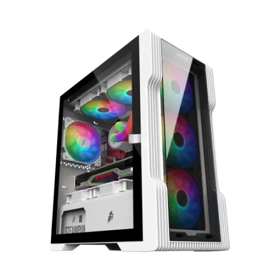 1STPLAYER T3-G mATX Gaming Casing White best product price in bd