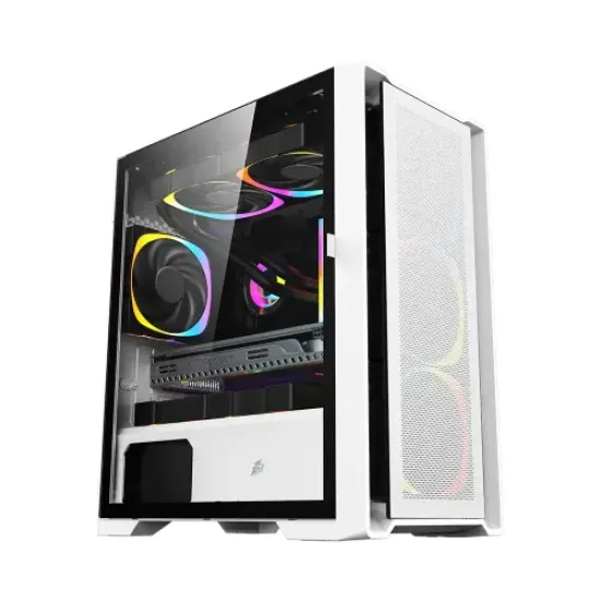 T4 best product price in bd 1STPLAYER T4 White mATX Gaming Casing best product price in bd
