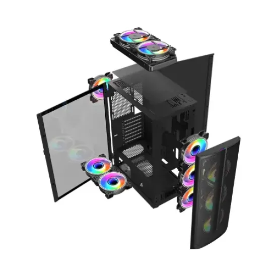 1STPLAYER X4 Mid Tower LED Gaming Case best product price in bd
