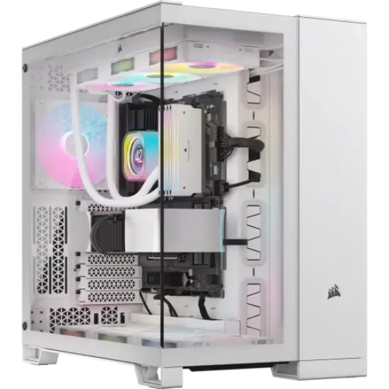 Corsair 6500X Mid-Tower Dual Chamber Casing White Corsair 6500X Mid-Tower Dual Chamber Casing White