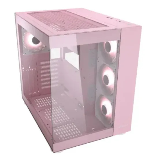 Cougar FV150 RGB Dual Chamber Mid Tower ATX Gaming Casing Pink Cougar FV150 RGB Dual Chamber Mid Tower ATX Gaming Casing Pink