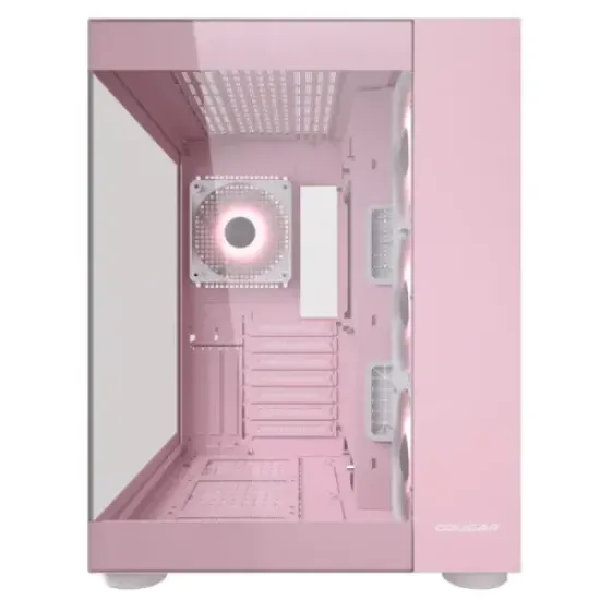 Cougar FV150 RGB Dual Chamber Mid Tower ATX Gaming Casing Pink Cougar FV150 RGB Dual Chamber Mid Tower ATX Gaming Casing Pink