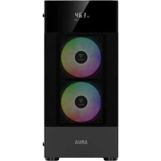 Gamdias AURA GC5 Digital Display Mesh RGB Mid-Tower ATX Gaming Casing Gamdias AURA GC5 Digital Display Mesh RGB Mid-Tower ATX Gaming Casing