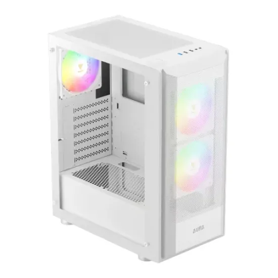 Gamdias AURA GC6 WH ARGB ATX Mid-Tower Gaming Casing