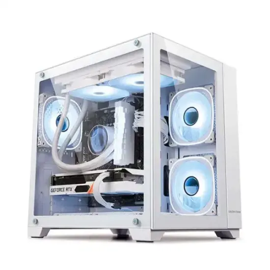 Seaview M360 White best product price in bd Golden Field Seaview M360 White Mini Tower Micro-ATX Gaming Case best product price in bd