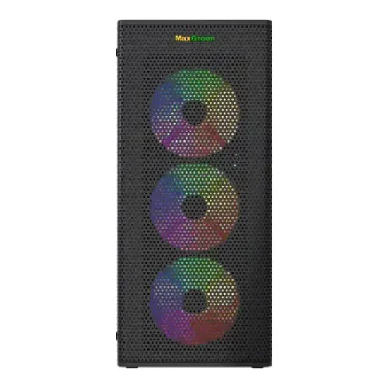 MaxGreen PS195-15 Mid-Tower ATX Gaming Casing With 4x ARGB Fan MaxGreen PS195-15 Mid-Tower ATX Gaming Casing With 4x ARGB Fan