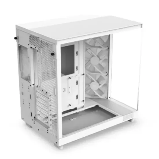 NZXT H6 Flow RGB 2023 Compact Dual-Chamber Mid-tower Airflow Casing White best product price in bd