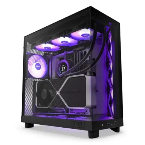 NZXT H6 Flow RGB 2023 Compact Dual-Chamber Mid-tower Airflow Casing best product price in bd