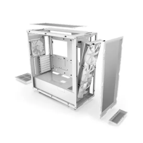 NZXT H7 Flow RGB 2023 Mid-Tower ATX Airflow Casing White best product price in bd