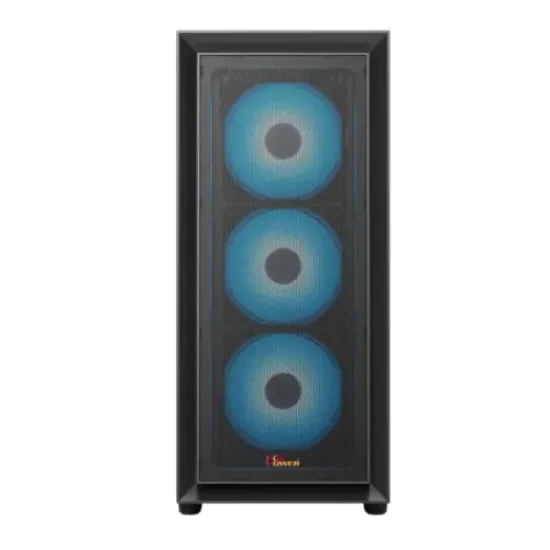 PC Power Crystal Mesh V3 BK ATX Desktop Gaming Casing