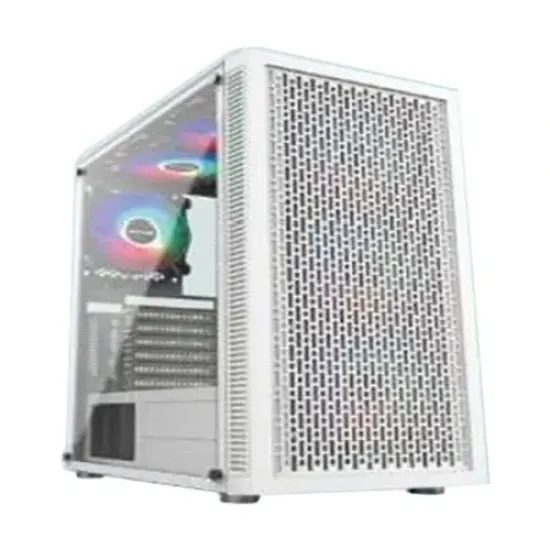 PC Power Dark Flow Mesh Elite Mid Tower ATX Gaming Case White best product price in bd
