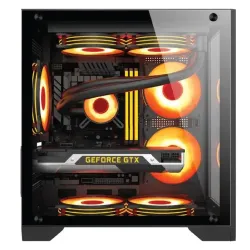 PC Power Ice Cube 2024 BK mATX ARGB Gaming Casing
