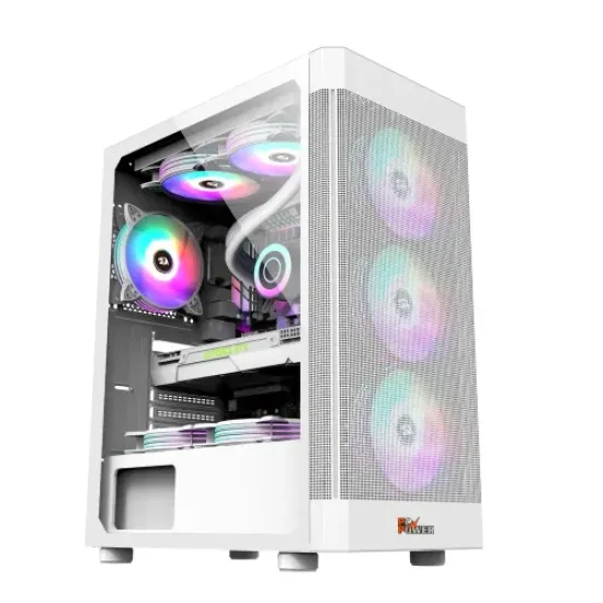 PC Power PG-H350 WH Icy Mesh ATX Mid Tower Gaming Casing best product price in bd
