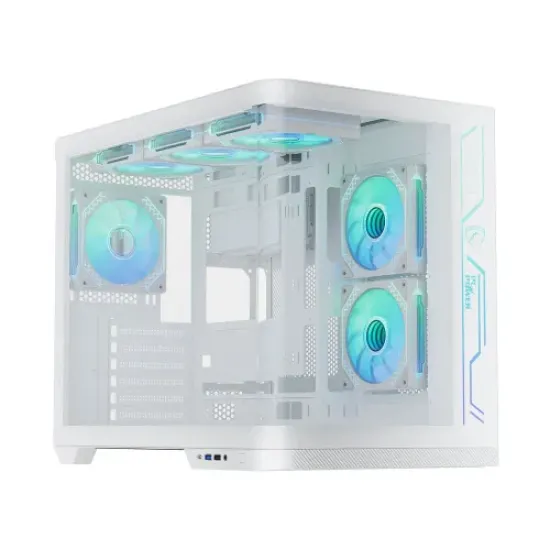 PC Power PG-H650 Iceland Edge WH ATX ARGB Gaming Casing best product price in bd