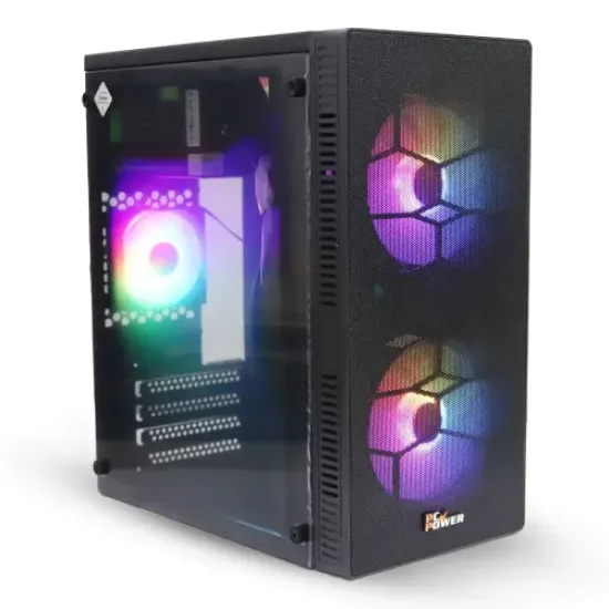 PC Power PP-X2603 BK Web Mesh mAtx Casing With Power Supply best product price in bd
