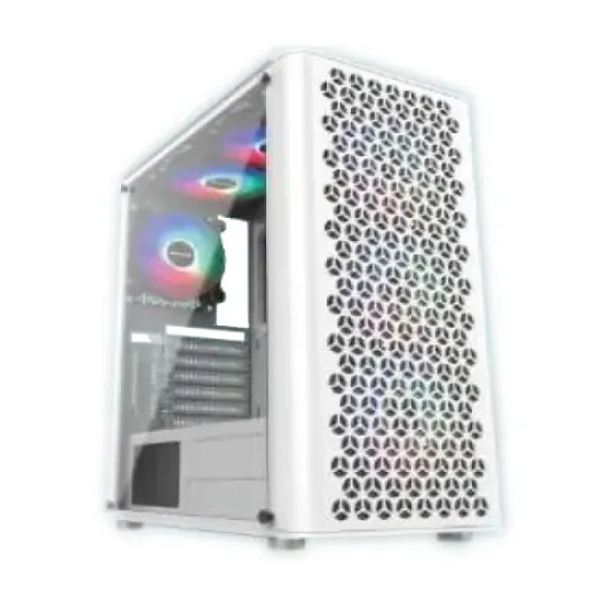 PC Power Trinity Mesh White Gaming Casing best product price in bd