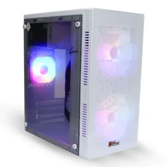 PC Power X2601 WH Spider Web Mesh mATX Casing With Power Supply PC Power X2601 WH Spider Web Mesh mATX Casing With Power Supply