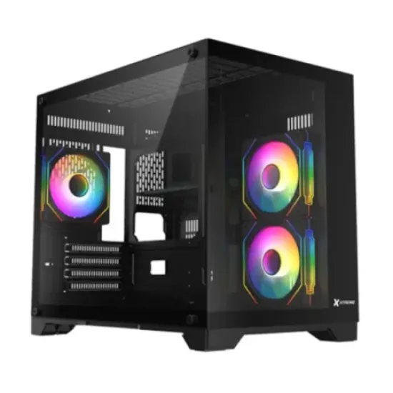 Xtreme 500B ARGB Mid Tower Casing With 3 ARGB Fan best product price in bd