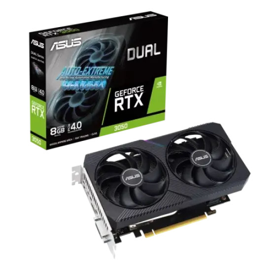 DUAL-RTX3050-8G-V2 best product price in bd ASUS Dual GeForce RTX 3050 V2 8GB GDDR6 Graphics Card best product price in bd