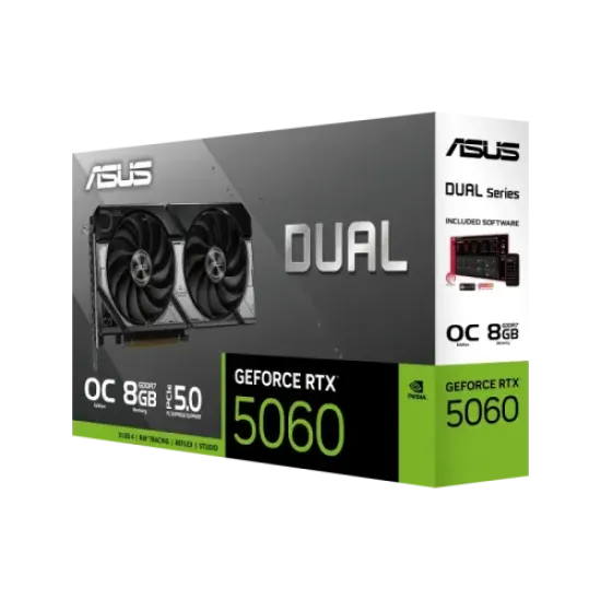 DUAL-RTX5060-O8G best product price in bd ASUS Dual GeForce RTX 5060 8GB GDDR7 OC Edition Graphics Card best product price in bd