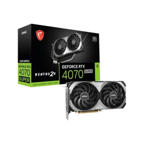 MSI GeForce RTX 4070 SUPER 12G VENTUS 2X OC GDDR6X Graphics Card best product price in bd
