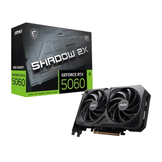GeForce RTX 5060 8G SHADOW 2X OC best product price in bd MSI GeForce RTX 5060 8G SHADOW 2X OC 8GB GDDR7 Graphics Card best product price in bd