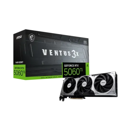 GeForce RTX 5060 Ti 16G VENTUS 3X OC best product price in bd MSI GeForce RTX 5060 Ti 16G VENTUS 3X OC 16GB GDDR7 Graphics Card best product price in bd