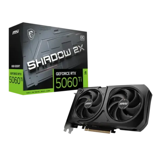 GeForce RTX 5060 Ti 8G SHADOW 2X OC PLUS best product price in bd MSI GeForce RTX 5060 Ti 8G SHADOW 2X OC PLUS 8GB GDDR7 Graphics Card best product price in bd