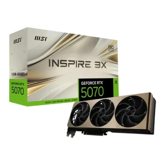 GeForce RTX 5070 12G INSPIRE 3X OC best product price in bd MSI GeForce RTX 5070 12G INSPIRE 3X OC GDDR7 Graphics Card best product price in bd