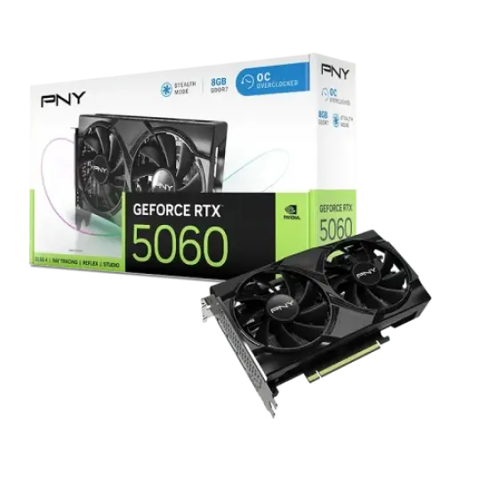 PNY GeForce RTX 5060 8GB OC Dual Fan GDDR7 Graphics Card best product price in bd