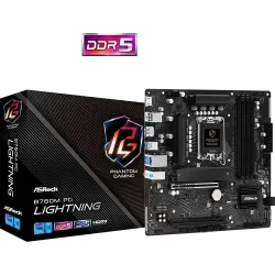 ASRock B760M PG Lightning DDR5 14th, 13th and 12th Gen Micro ATX Motherboard