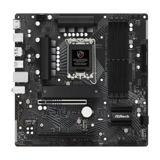 B760M PG Lightning best product price in bd ASRock B760M PG Lightning DDR5 14th, 13th and 12th Gen Micro ATX Motherboard best product price in bd