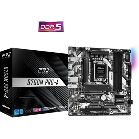 B760M Pro-A best product price in bd ASRock B760M Pro-A DDR5 Micro ATX Motherboard best product price in bd
