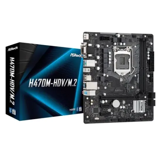H470M-HDV/M.2 best product price in bd ASRock H470M-HDV/M.2 10th Gen Micro ATX Motherboard best product price in bd